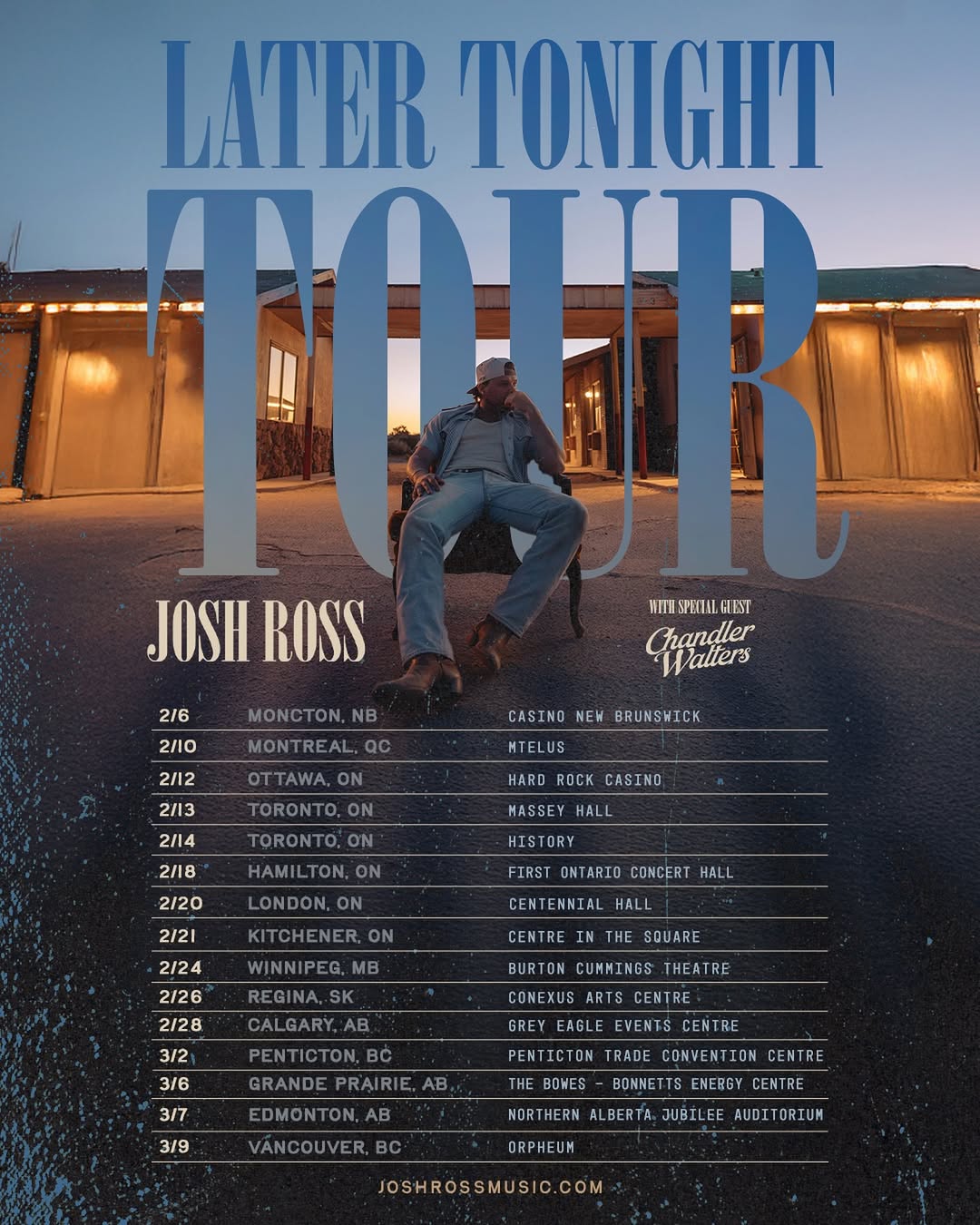 Josh Ross Later Tonight Tour Poster 2026